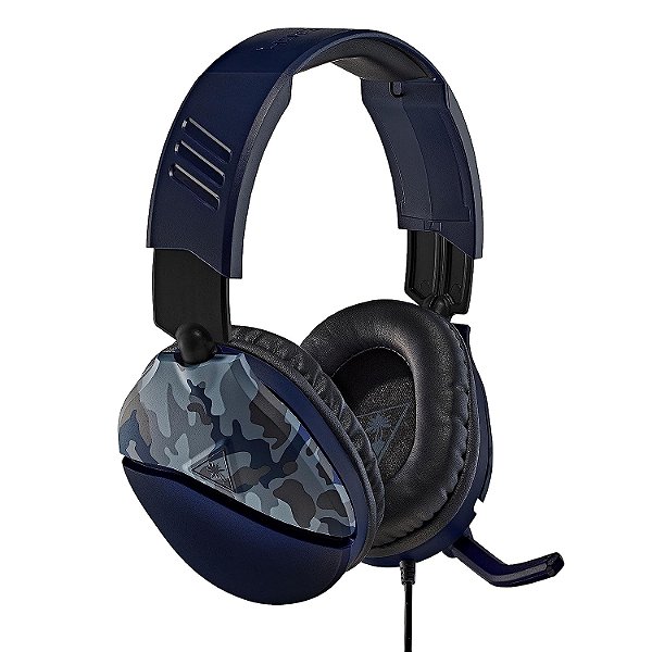 Fone de ouvido para jogos multijogador Turtle Beach Recon 70 para Xbox Series X | S, Xbox One, PS5, PS4, PlayStation, Nintendo Switch, Mobile e PC com microfone 3.5mm Flip-to-Mute, alto-falantes de