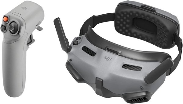 DJI Goggles Integra Motion Combo - Controle de Movimento Imersivo, Óculos FPV Leves e Portáteis com Design Integrado, Telas Micro-OLED, Transmissão de Vídeo DJI O3+, Alta Definição e Baixa