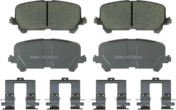 Conjunto de pastilhas de freio de disco cerâmico Wagner Brake ThermoQuiet QC1724