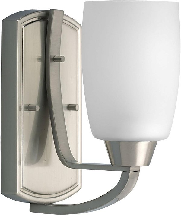 Iluminação Progressiva P2794-09 Wisten Banho & Vaidade, 4-1/2 polegadas de largura x 8-1/4 polegadas de altura, Níquel