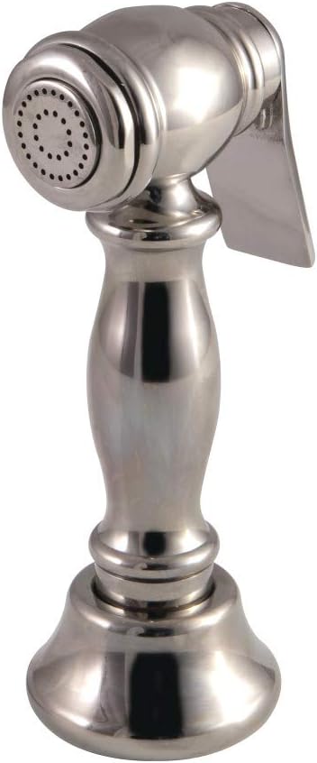 Kingston Brass CCRP1K6SPR Vintage Kitchen Faucet Side Sprayer, Polished Nickel

Kingston Brass CCRP1K6SPR Torneira de Cozinha Vintage com Bico Auxiliar, Níquel Polido