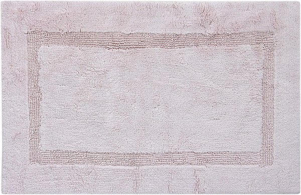 Tapete de banho de algodão egípcio certificado 100% Royal Touch BFAY, 17 X 24, cor Blush.