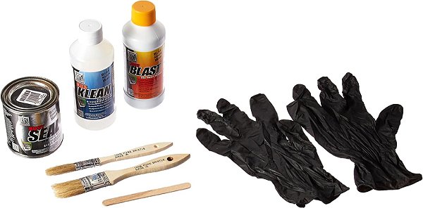KBS Revestimentos 50008 Preparação e Revestimento Amostra do Sistema de 12.5 pés quadrados - Kit de Prevenção de Ferrugem, Branco-bege.