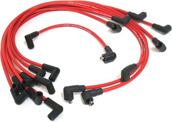 Pertronix 808450 Flame-Thrower Vermelho 8mm Cabo de Vela de Ignição de 8 Cilindros