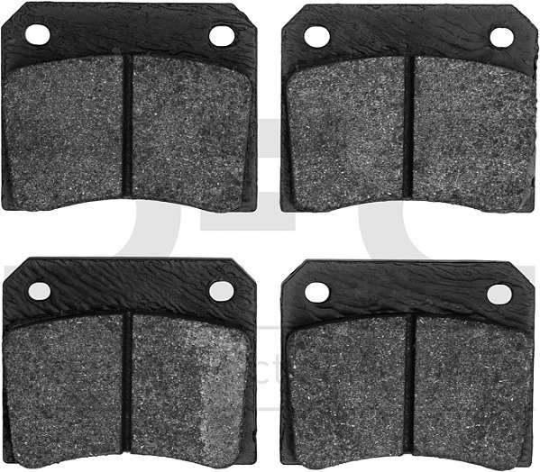Pastilhas de freio de cerâmica Euro 5000 da Dynamic Friction Company 1600-0009-00 - Conjunto dianteiro ou traseiro