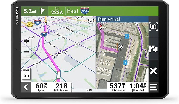 Garmin dēzl™ OTR810, Grande, Navegador GPS para Caminhão de 8 Fácil de Ler, Roteamento Personalizado para Caminhões, Imagens de Satélite de Alta Resolução, Diretório de Serviços para