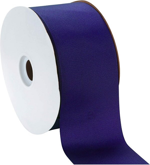 Fita de gorgorão de 3 da Berwick Offray, roxo real, 50 jardas