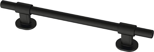 Puxador de gaveta ajustável Franklin Brass Bar Adjusta-Pull™, preto, 1-3/8 pol a 6-5/16 pol (35-160 mm), alça de gaveta ajustável, conjunto com 5 unidades, P44365