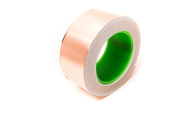 Bertech - Fita de Cobre CFT-2 com Adesivo Condutivo, 2 pol. de largura por 36 jardas de comprimento - Repelente de Lesmas, Blindagem EMI, Reparos Elétricos, Reparos
