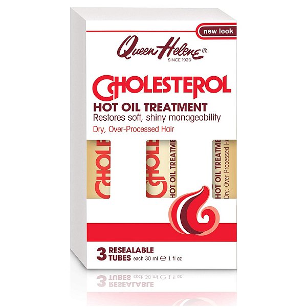 Tratamento de Óleo Quente de Colesterol Queen Helene, 1 Oz, 3 Unidades (Pacote com 6) (Embalagem Pode Variar)