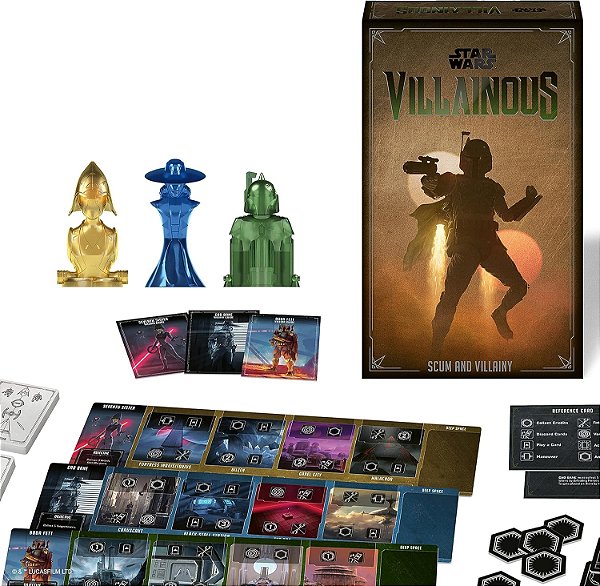 Vilões de Star Wars: Escória e Vilania Jogo de Tabuleiro de Estratégia para Idades 10 e acima - O Primeiro Expansão Vilões de Star Wars