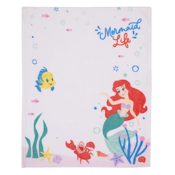 Disney Ariel A Pequena Sereia Cobertor de bebê Super Macio para Fotos da Vida da Sereia Branca