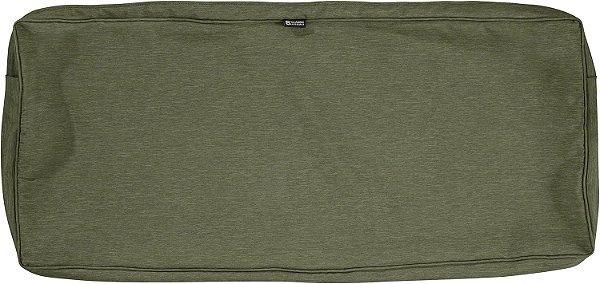 Capa para almofada de banco/settee ao ar livre Montlake FadeSafe resistente à água e 48 x 18 x 3 polegadas, cobertura deslizante de almofada de balanço de móveis de pátio, verde feto