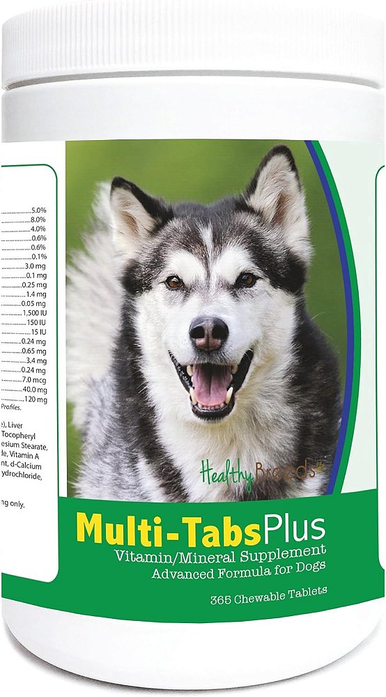 Suplemento Mastigável Multivitamínico Alaskan Malamute Healthy Breeds 365 Comprimidos
