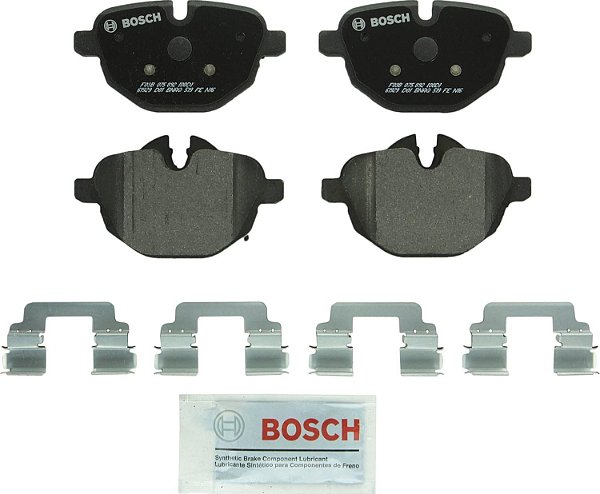 Conjunto de pastilhas de freio de disco semi-metálicas premium QuietCast BP1473 da BOSCH - compatível com BMW 528i, 528i xDrive, 530i, 530i xDrive, 535d, 535d x