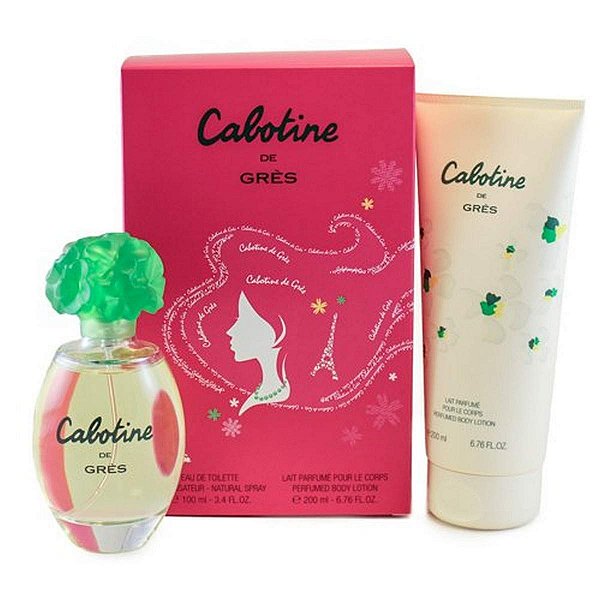 Parfums Gres Cabotine De Gres By Parfums Gres Para Mulheres. Conjunto de Presente (Spray Eau De Toilette 3.4 Onças + Loção Corporal Perfumada 6.76 Onças)
