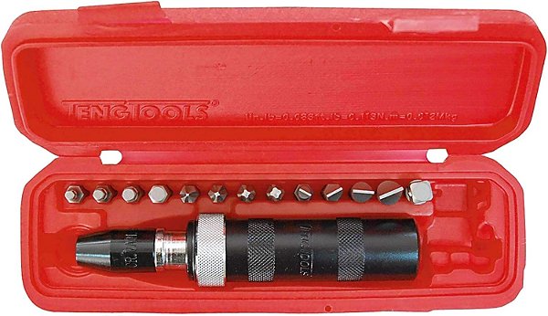 Conjunto de Chaves de Impacto Reversíveis Teng Tools 15 Peças 1/2 Polegada - ID515, Prata