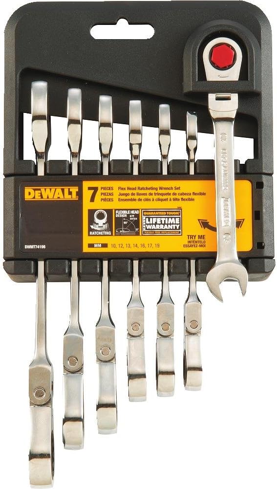 JOGO DE CHAVE DE CATRACA FLEXÍVEL DEWALT 007PC