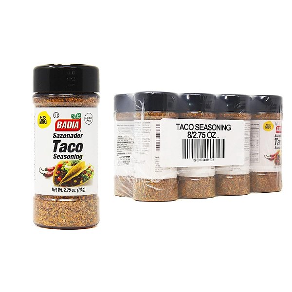 Tempero de Taco Badia, 2.75 Oz (Pack com 8 unidades)