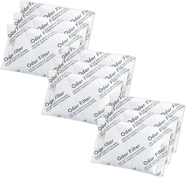 Filtro Absorvedor de Odores de Carvão Ativado Natural QUALIAZERO | Recarga Deodorizante Purificadora de Ar | Para Lixeira, Geladeira, Sapatos, Bolsa de Ginástica, Armários | Feito com Cas