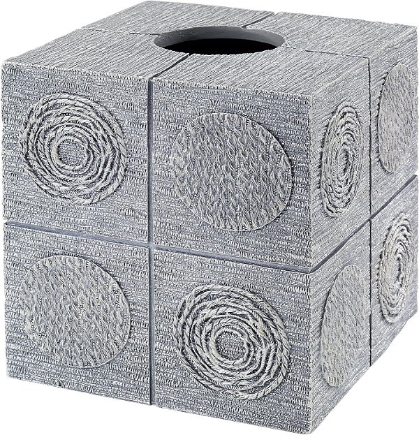 Avanti Linens - Capa para Caixa de Lenços, Essenciais para Banheiro de Hóspedes, Decoração Moderna para Casa (Coleção Galaxy)
