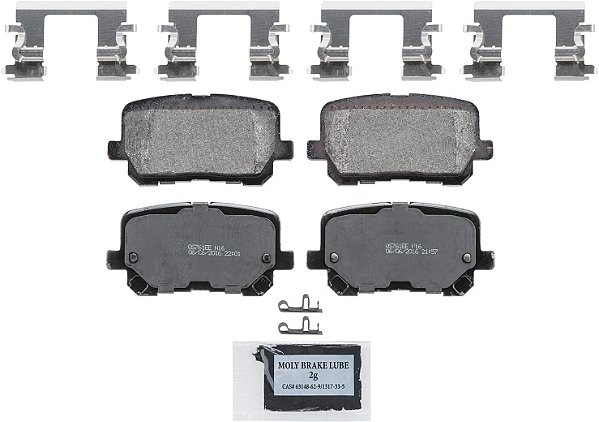 Conjunto de pastilhas de freio traseiro Wagner QuickStop ZX1766 para 2019 Dodge Charger