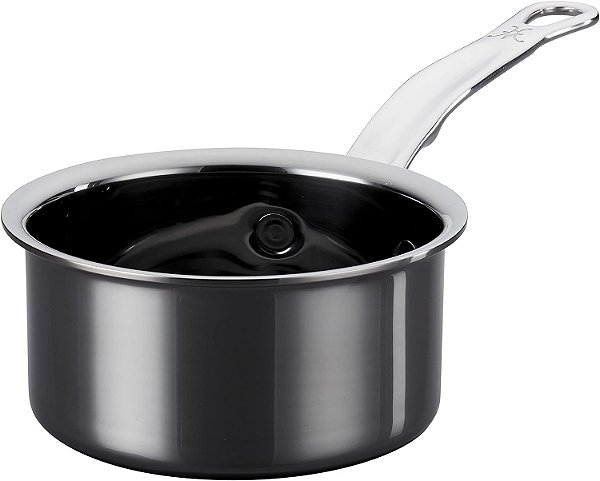 Hestan - Coleção NanoBond - Aquecedor de Manteiga de Aço Inoxidável com Titânio, Compatível com Cooktop de Indução, 0,75 Quartos.