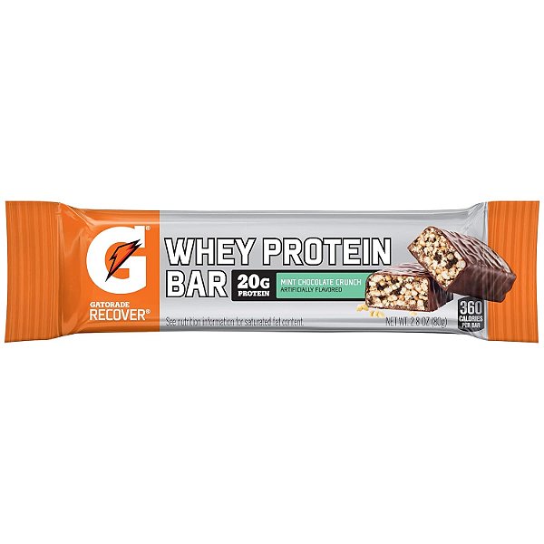 Barra de Proteína Whey Gatorade Recovery, Menta Chocolate Chip