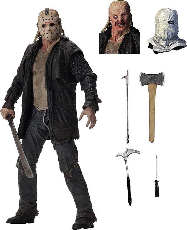 NECA - Sexta-Feira 13 - Figura de Ação Escala 7” - Jason Ultimate (2019 Remake)