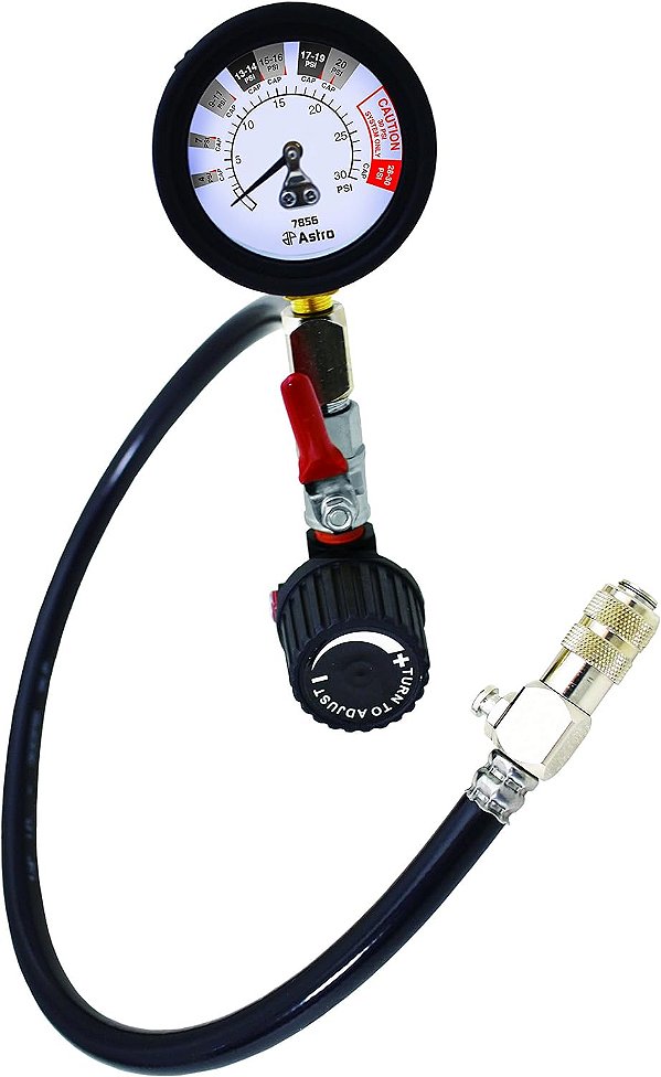 Testador de pressão do sistema de refrigeração universal alimentado a ar da Astro Pneumatic Tool 7856.