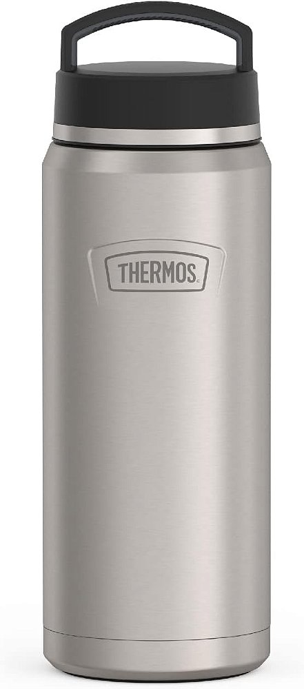 Série ÍCONE POR THERMOS Garrafa de água de aço inoxidável com tampa de rosca, 40 onças, de aço inoxidável fosco