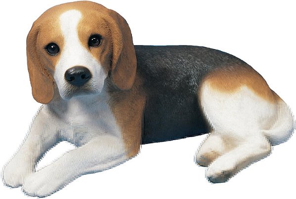 Escultura Sandicast, Tamanho Original, Branca e Marrom