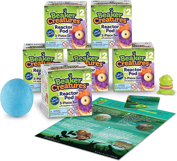 Recursos de Aprendizagem Beaker Creatures Série 2, Cores Sortidas, Ensino Domiciliar, Brinquedos Surpresa Colecionáveis, Figurinhas Colecionáveis, Brinquedo Surpresa, Brinquedo Misterioso,