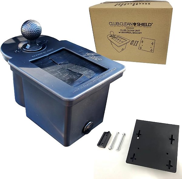 Club Clean - Limpador/Lavador Original de Bola e Taco de Golfe com Suporte de Montagem para Carros de Golfe Design de Câmara Única - Suporte de Garrafa de Areia - Suportes de Montagem para EZGO RX