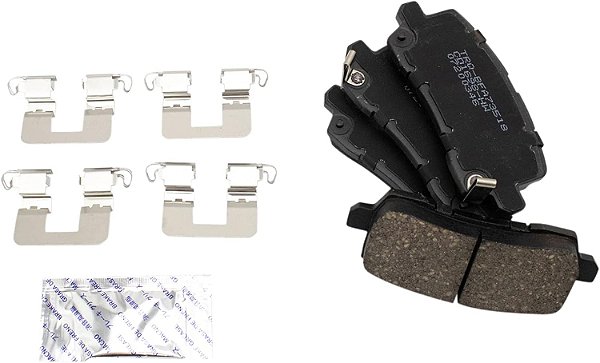 Conjunto de pastilhas de freio premium de disco cerâmico TRQ traseiro compatível com Acura RLX TLX