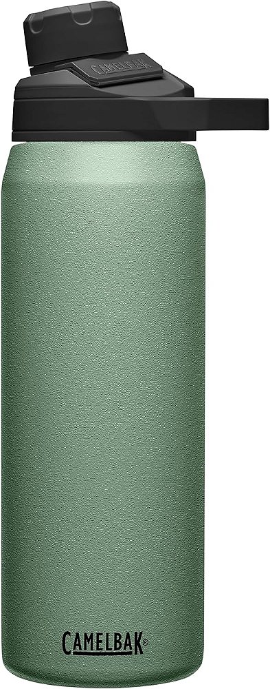 Garrafa de água de aço inoxidável isolada a vácuo CamelBak Chute Mag 25oz, musgo
