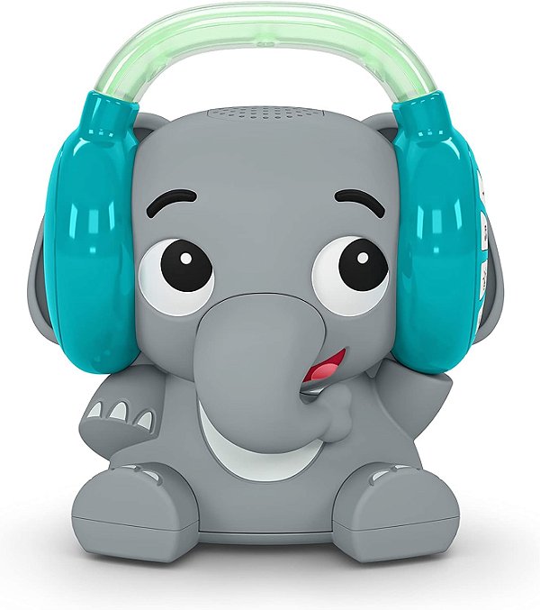 Máquina de Som de Elefante Earl da Baby Einstein com Bluetooth, Reprodutor de Música + Luz Noturna, Bebê a Criança Pequena