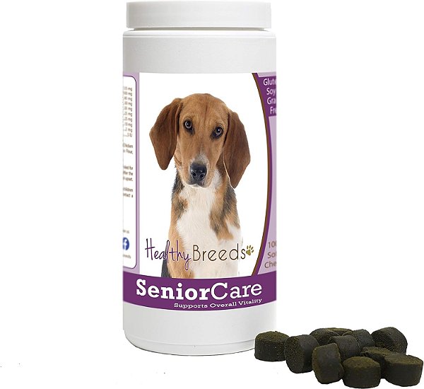 Biscoitos Mastigáveis para Cuidados de Cães Idosos da Raça Harrier da Healthy Breeds - 100 Unidades