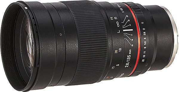 Lente telefoto Samyang 135mm f/2.0 ED UMC para câmeras de lente intercambiável Sony E-Mount