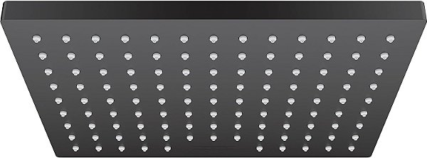 Chuveiro de teto hansgrohe Vernis Blend 9 polegadas 1 jato completo em preto fosco, 1,75 GPM, 26283671