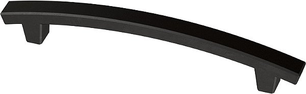 Puxador de Armário Franklin Brass Pierce, Preto, 5-1/16 polegadas (128 mm) Puxador de Gaveta, Pacote com 10 unidades, P29616K-FB-B1