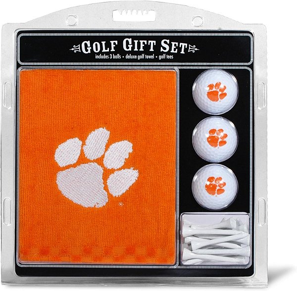 Conjunto de Presente da NCAA de Golfe da Equipe, Toalha de Golfe Bordada, 3 Bolas de Golfe e 14 Tês de Golfe 2-3/4 Regulamentares, Toalha Tripla 16 x