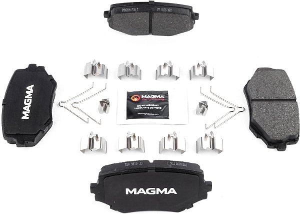 Pastilhas de Freio Semimetálicas Premium MAGMA Fire Born Braking PMD680M, Dianteiras