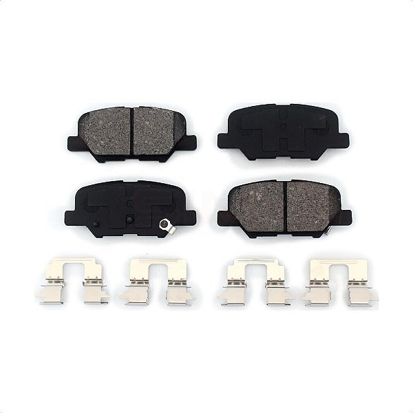 Conjunto de pastilhas de freio semi-metálicas SIM, SIM-1679, traseiras