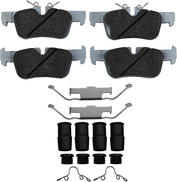 Conjunto de pastilhas de freio Beck/Arnley 0857107 com ferragens.