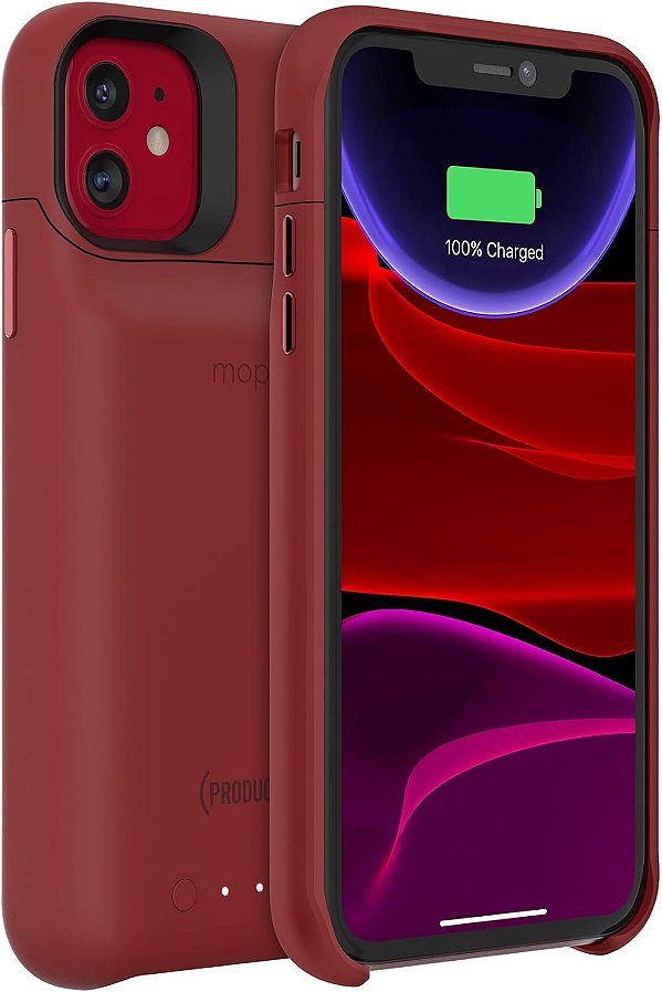 Capa de bateria para carregamento sem fio ultrafina mophie 401004410 Juice Pack Access - Feita para Apple iPhone 11 - Produto (Vermelho)