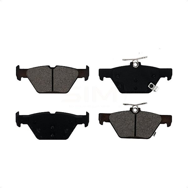 Pastilhas de freio traseiras semi-metálicas SIM-1808 para Subaru Outback Legacy Forester Crosstrek Ascent WRX