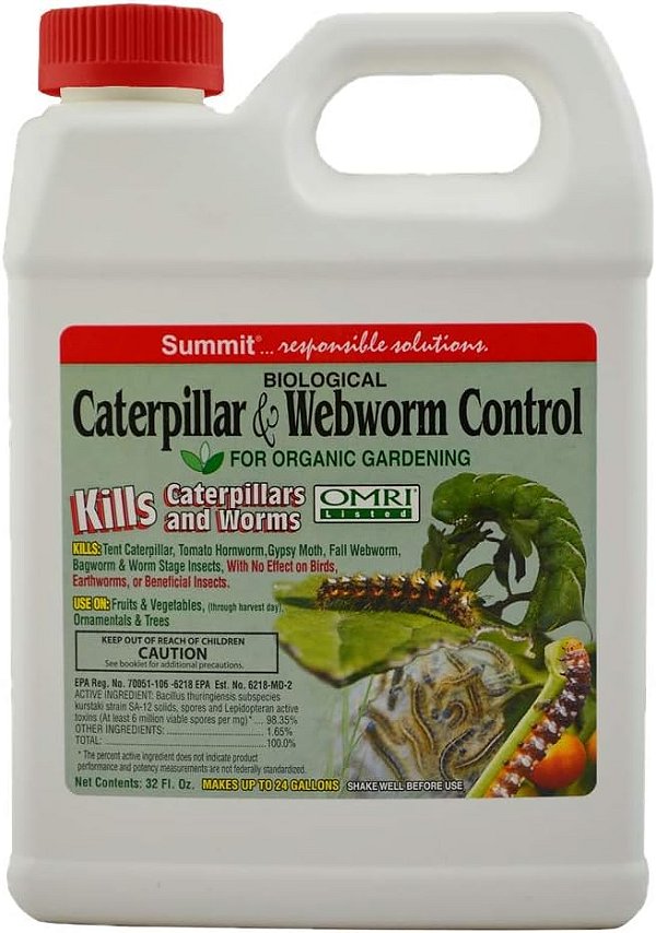 Controle de Lagarta e Lagarta da Teia Summit - Concentrado de 1 Qt para Insetos