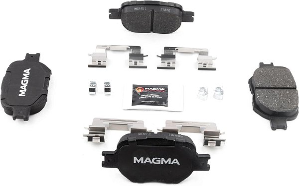 Pastilhas de freio semi-metálicas premium MAGMA Fire Born Braking PMD817M, dianteiras