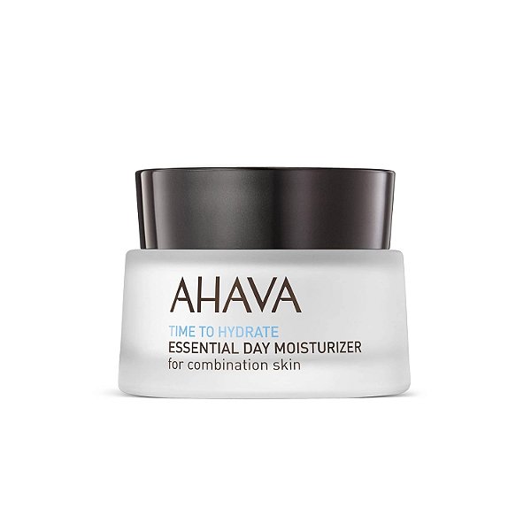 Hidratante Essencial para o Dia da AHAVA - Creme Hidratante Diário Essencial para o Rosto e Pescoço, Efeito Anti-Envelhecimento e Suavizante, Enriquecido com Osmoter, Aloe Vera, Alantoí